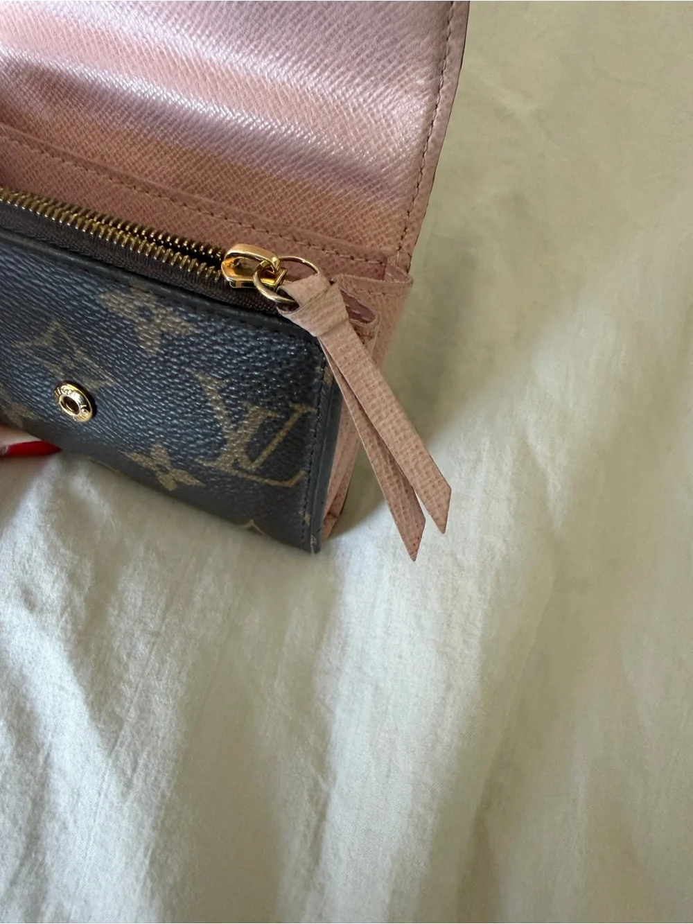 Louis Vuitton Victorine Wallet Monogram Canvas Rose Ballerine